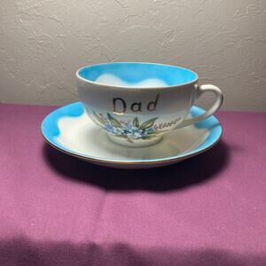 Lefton China Dad coffee cup and saucer